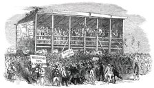 The Lambeth Election - the Hustings on Kennington Common, 1850. Creator: Unknown.