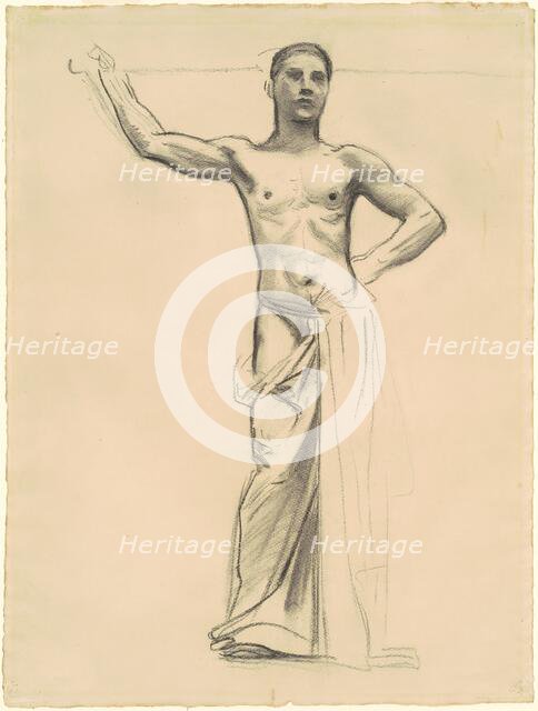 Study of Apollo for "Apollo and the Muses", c. 1921. Creator: John Singer Sargent.