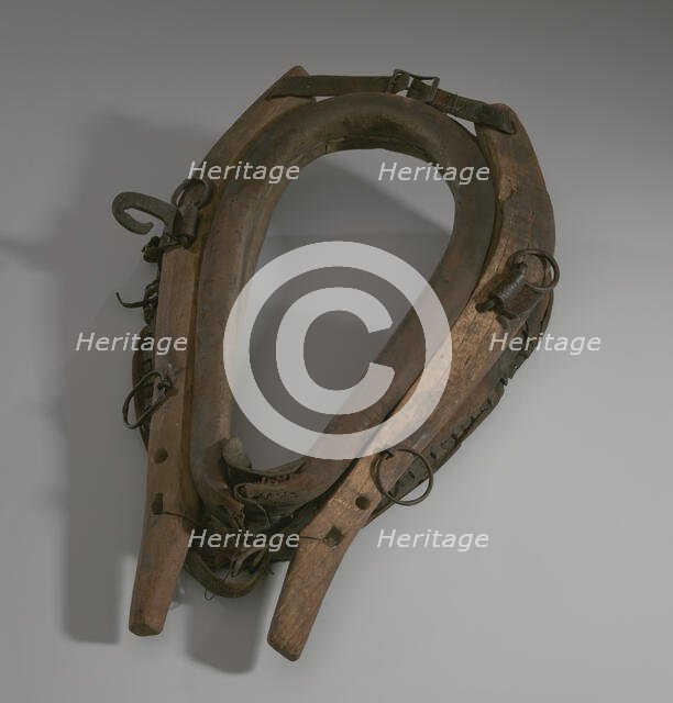 Horse collar owned by Morton Lyles, 19th century. Creator: Unknown.