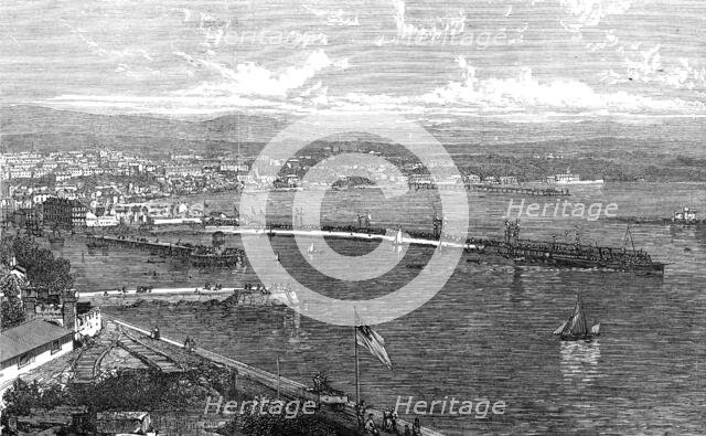 Opening of the Queen's Landing Pier at Douglas, Isle of Man, 1872. Creator: Unknown.