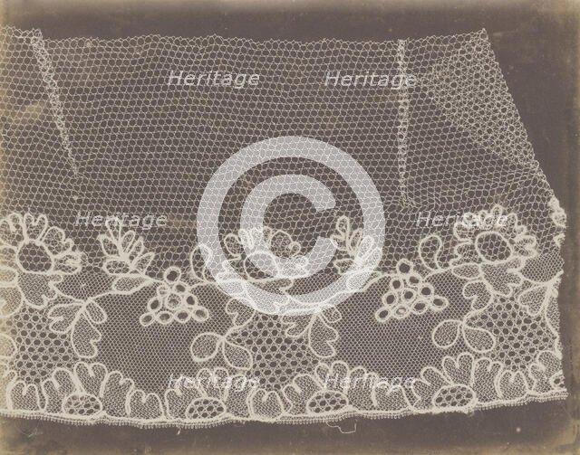 Lace, 1845. Creator: William Henry Fox Talbot.