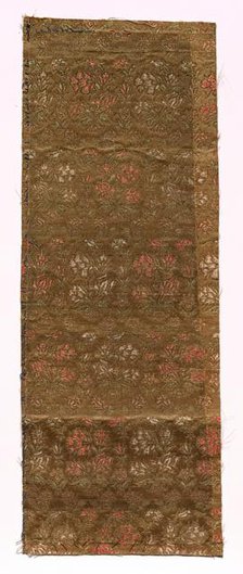 Textile Fragment, 1800s. Creator: Unknown.