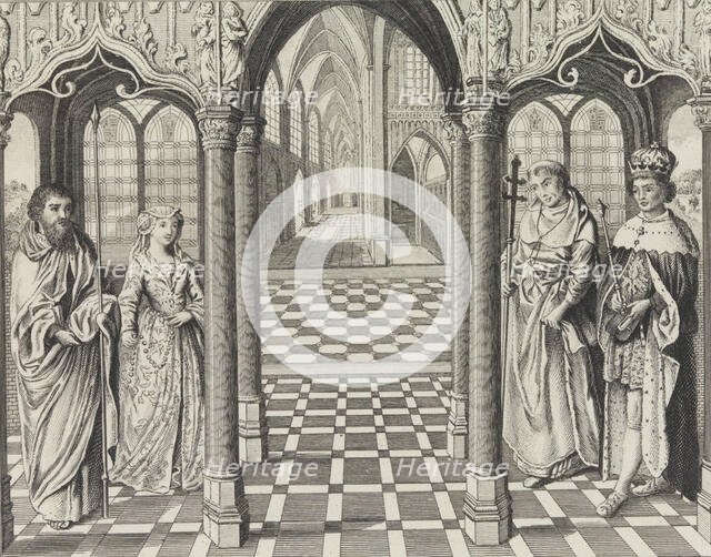 The Marriage of Henry the VIIth and Elizabeth of York, February 15, 1826. Creator: After Jan Gossart (called Mabuse).