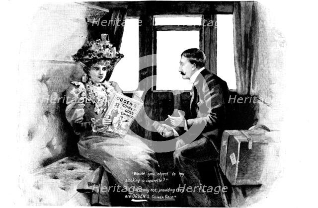 Advertisement for Ogden's 'Guinea-Gold' Cigarettes, 1898. Creator: Unknown.