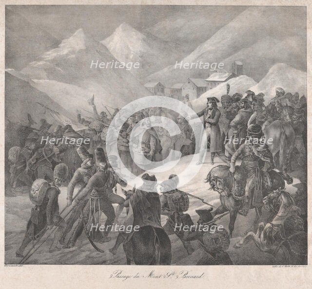 Passage through Mt. Saint-Bernard, 1822. Creator: Theodore Gericault.