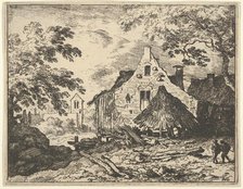 The Haybarn with Movable Roof, 17th century. Creator: Allart van Everdingen.