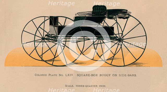 'Square-Box Buggy On Side-Bars', 1885. Creator: Unknown.