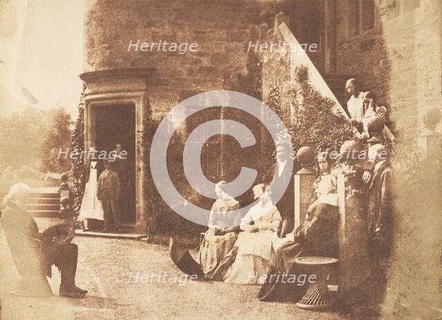 Bonaly Towers. Home of Lord Cockburn, 1843-47. Creators: David Octavius Hill, Robert Adamson, Hill & Adamson.