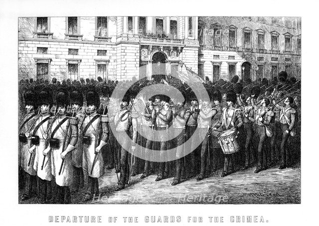 Departure of the Guards for the Crimea, 1854 (1899). Artist: Unknown