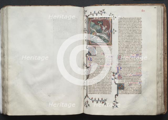 The Gotha Missal: Fol. 102v, Text, c. 1375. Creator: Master of the Boqueteaux (French); Workshop, and.