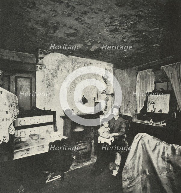 'One-Roomed House for Five', (1938). Artist: Unknown.