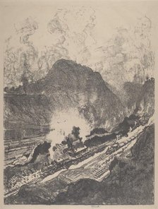 The Cut from Culebra, 1912. Creator: Joseph Pennell.