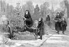 God's Acre: a sketch in a Saxon churchyard, 1881. Creator: Unknown.