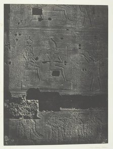 Muraille Occidentale, Grand Temple d'Isis à Philoe; Nubie, 1849/51, printed 1852. Creator: Maxime du Camp.