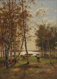 An October Day in aland, 1885. Creator: Victor Westerholm.