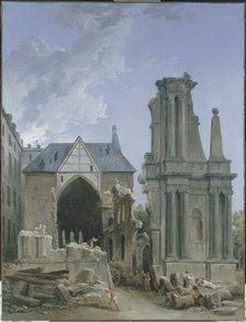 L'Eglise des Feuillants en démolition, c1804. Creator: Hubert Robert.