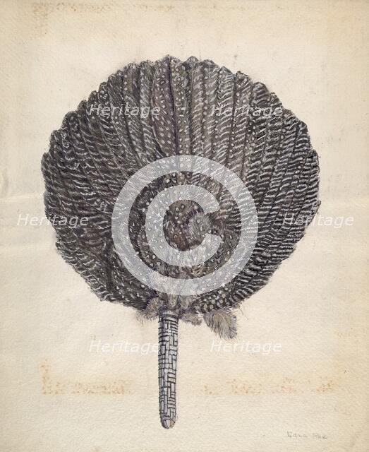 Fan, c. 1938. Creator: Edna C. Rex.