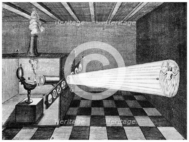 Magic lantern, 1671 (1956). Artist: Unknown