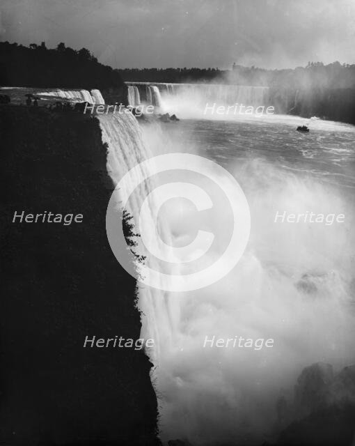 Niagara Falls from Prospect Point, between 1880 and 1900. Creator: William H. Jackson.