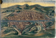 Map of Florence, 15th century. Artist: Anon