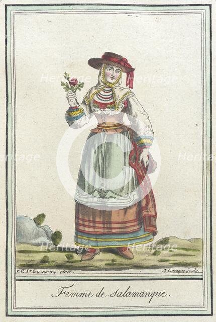 Costumes de Différents Pays, 'Femme de Salamanque', c1797. Creator: Jacques Grasset de Saint-Sauveur.
