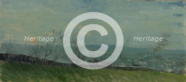 Sunset in Montmartre, 1887. Creator: Gogh, Vincent, van (1853-1890).