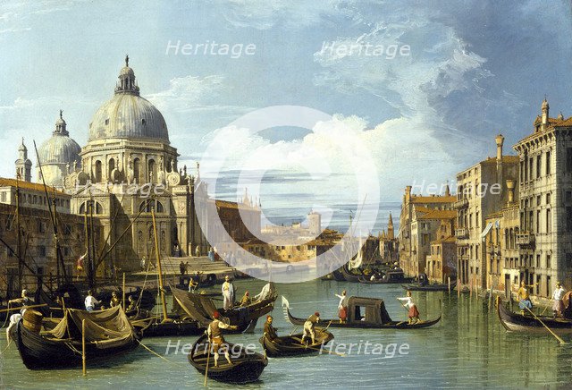 The Entrance to the Grand Canal, Venice, ca 1730. Artist: Canaletto (1697-1768)