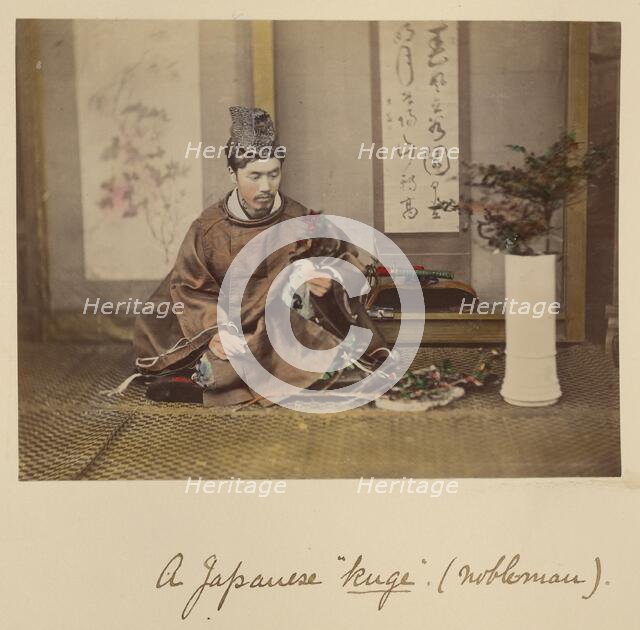 A Japanese kuge (nobleman), about 1873-1883. Creator: Shinichi Suzuki I.