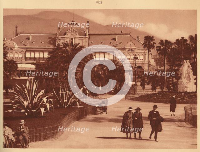 'The Gardens and the Casino, Nice', 1930. Creator: Unknown.