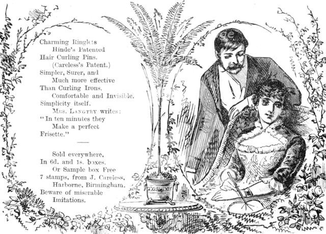 Hinde's Patented Hair Curling Pins, 1883. Creator: Unknown.