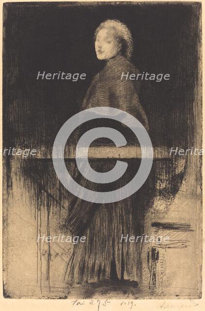 Woman with a Cape (La Femme à la Pelerine), 1889. Creator: Paul Albert Besnard.