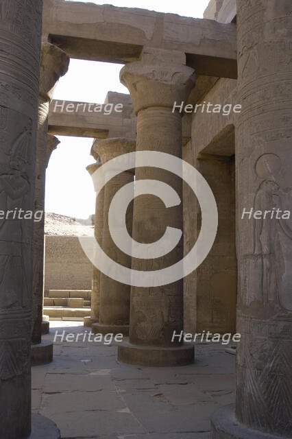 Temple of Kom Ombo, Egypt, Ptolemaic Dynasty, 2nd century BC, (2019).  Creator: LTL.