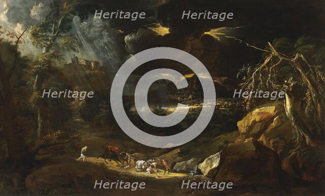 Landscape with a Storm, 1701. Creator: Marco Ricci.