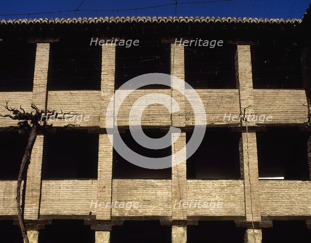 Architectural detail, Corral del Carbon, Granada, Andalusia, Spain (2002).  Creator: LTL.