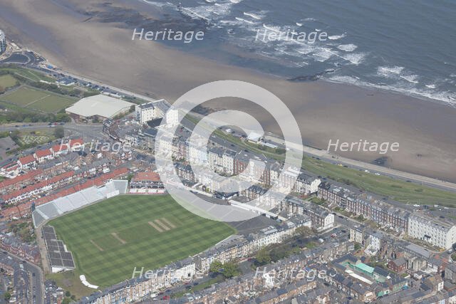 North Marine Road Cricket Ground, home to Scarborough Cricket Club, North Yorkshire, 2016. Creator: Dave MacLeod.