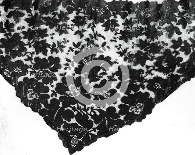 Small Half Shawl, England, 1865/75. Creator: Unknown.