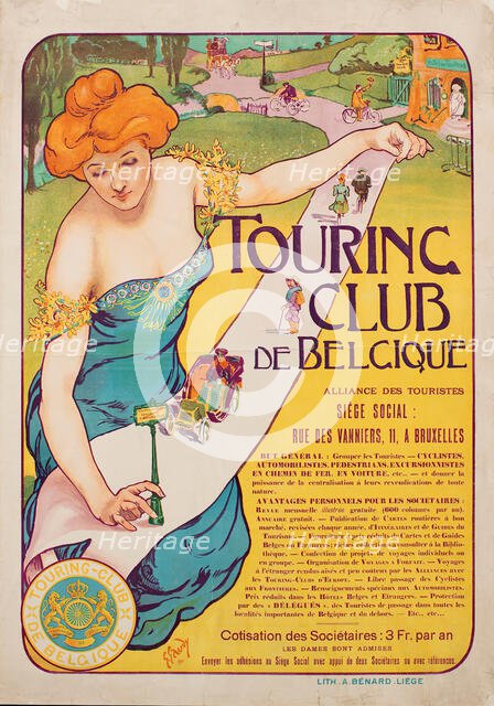 Touring Club de Belgique, 1901. Creator: Gaudy, Georges (1872-1940).