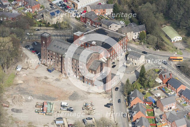 Spotland Bridge New Mill, a disused cotton spinning mill, Rochdale, 2019. Creator: Historic England.