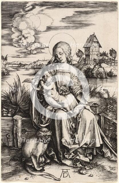 The Virgin and Child with the Monkey, c. 1498. Creator: Albrecht Durer.