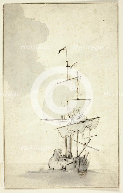 A Brig, n.d. Creator: Willem van de Velde the Younger.
