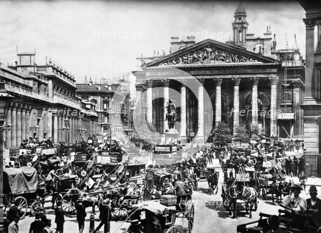 The Royal Exchange, City of London, c1900. Artist: Unknown