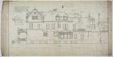 David Lewinsohn House, Chicago, Illinois, East Elevation, 1898. Creator: Frederick Louis Foltz.