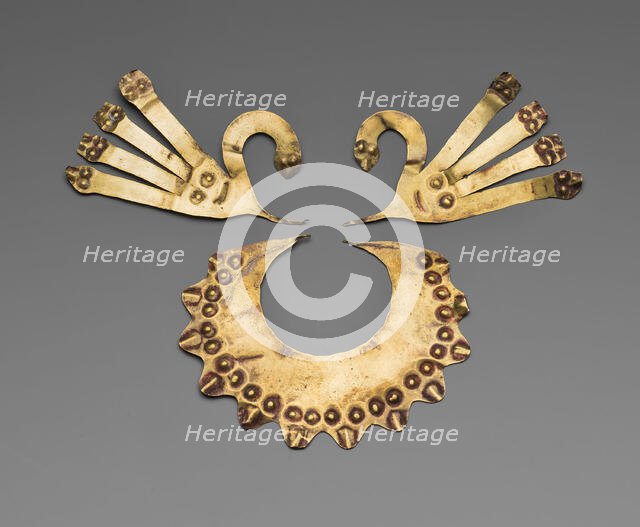 Nose Ornaments in the Form of Feline Whiskers, 180 B.C./A.D. 500. Creator: Unknown.