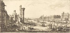 View of the Louvre, 1629. Creator: Jacques Callot.