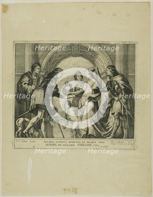 The Marriage of Maximilian of Austria with Mary of Burgundy, n.d. Creator: Theodoor van Thulden.