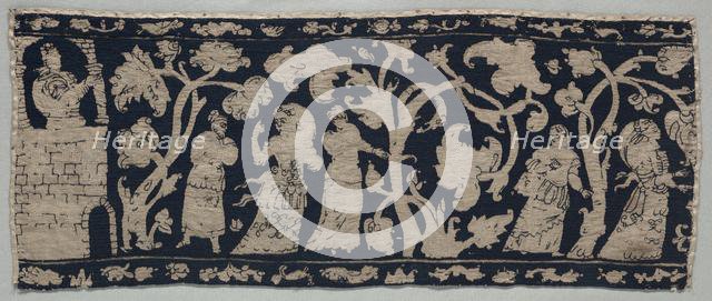 Embroidered Border, 1500s-1600s. Creator: Unknown.