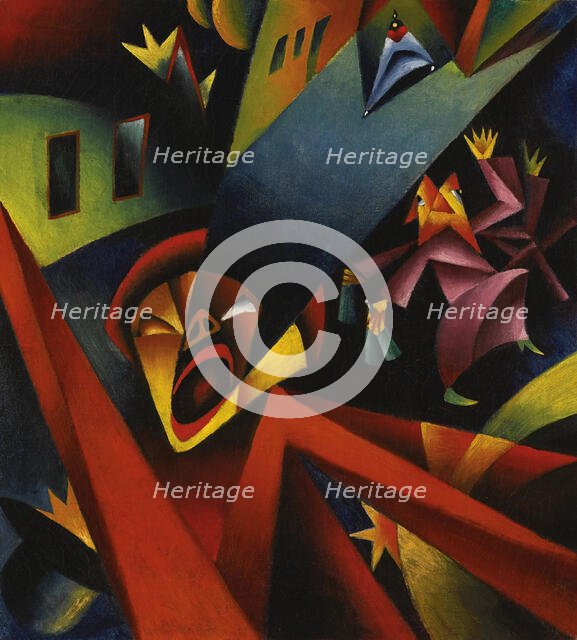 Nighttime Noise, 1919. Creator: Scholz, Georg (1890-1945).