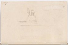 Sketch for Pavilion Near a Mosque, 1800s. Creator: Félix Ziem (French, 1821-1911).