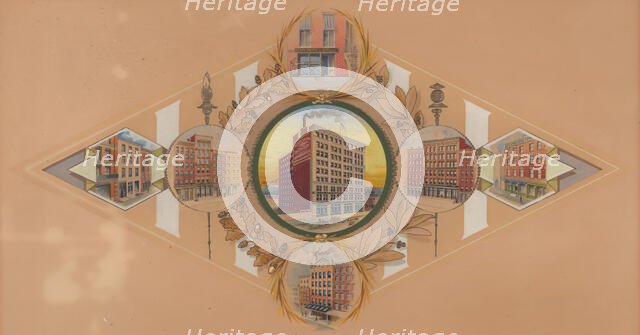 Henry Heide Confectionary Co.- Seven Buildings Occupied by the Business, after 1882. Creator: Anon.