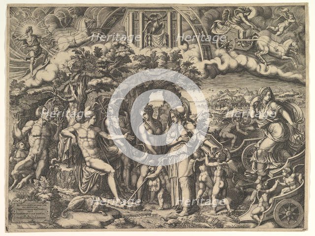 The Judgment of Paris, 1555. Creator: Giorgio Ghisi.